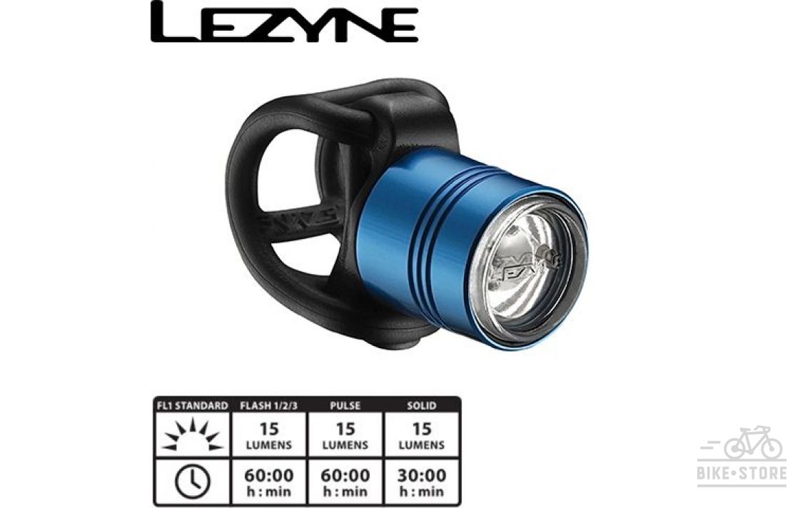 Фара передняя Lezyne LED FEMTO DRIVE FRONT, голубая